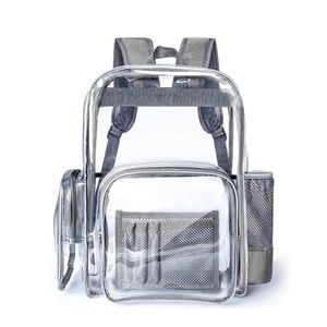 NWT SMARTY CLEAR GRAY BACKPACK